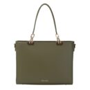 Classic Top-Handle Shoulder Bag - Olive Green