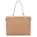 Classic Top-Handle Shoulder Bag - Tan